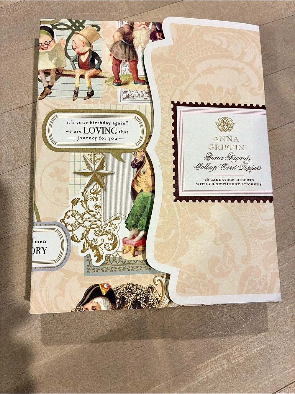 Anna Griffin Beaux Regards Collage Card Toppers AG1461 NWOT